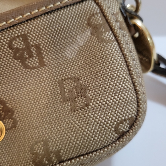 Vintage Dooney & Bourke Black Leather Wristlet Purse - Picture 4 of 4